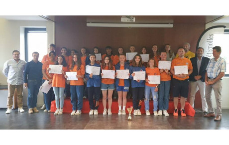 Les U15F et U13F reçues à la mairie de Brétignolles sur Mer